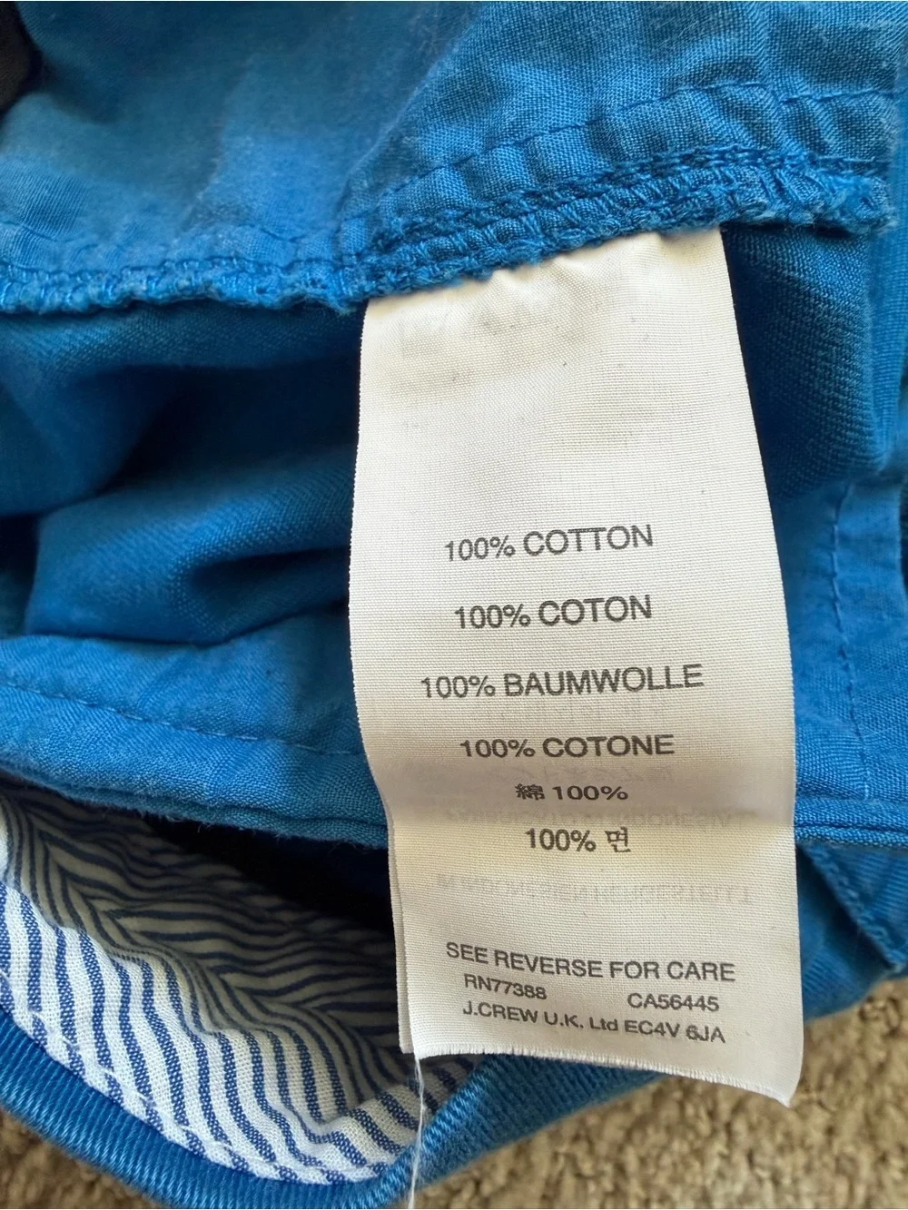 J. Crew Chino blue shorts